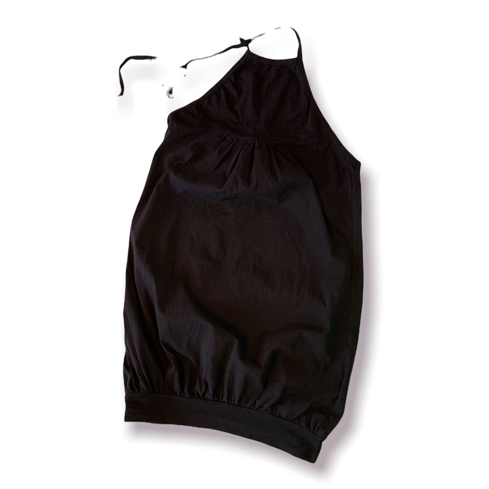 La Made Tie Neck Cotton Halter Top